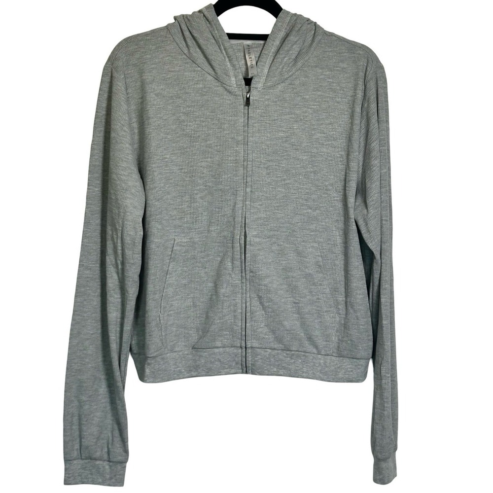 Fabletics Donna Lounge Full Zip Waffle Thermal Knit Hoodie‎ Size XL Athleisure